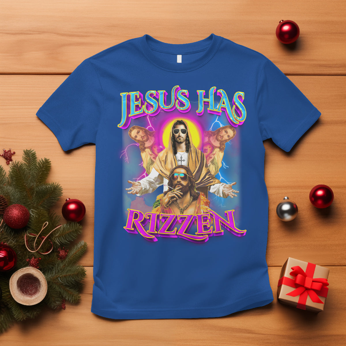 Jesus Has Rizzen Christian Funny Cool Meme T Shirt - Wonder Print Shop
