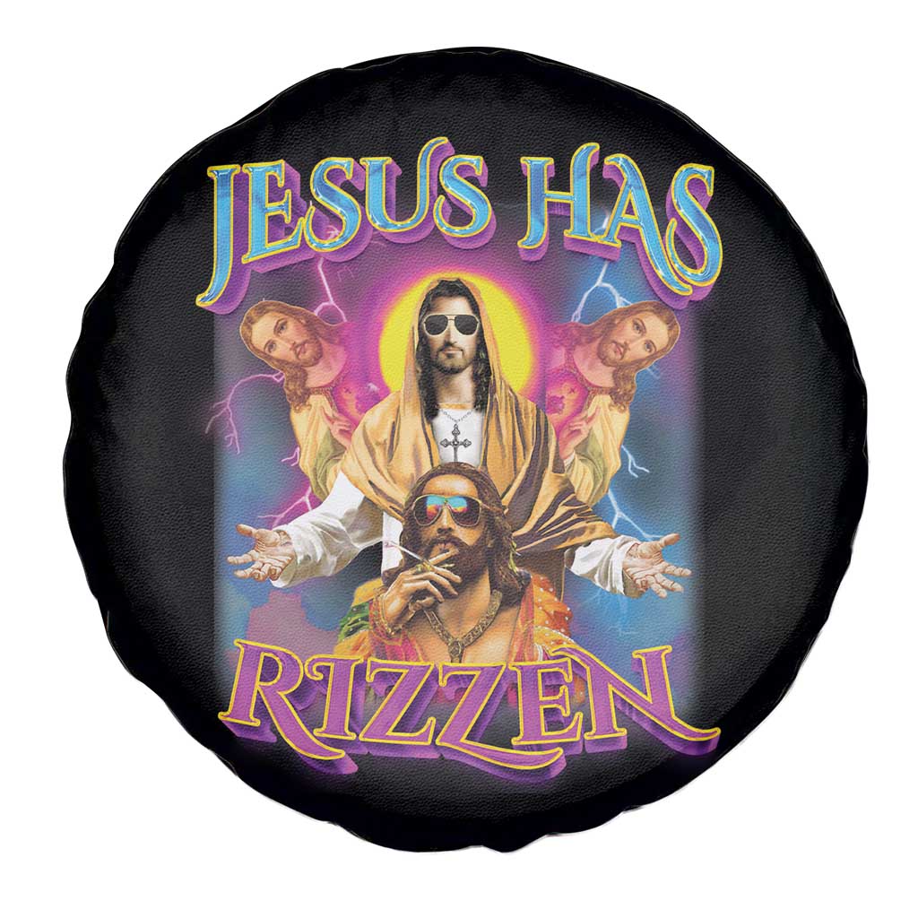 Jesus Has Rizzen Christian Funny Cool Meme Spare Tire Cover