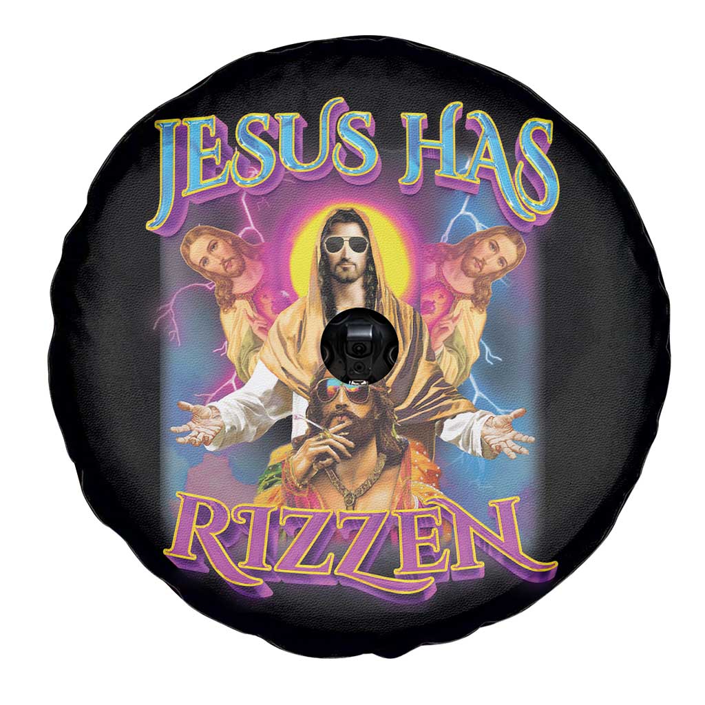 Jesus Has Rizzen Christian Funny Cool Meme Spare Tire Cover