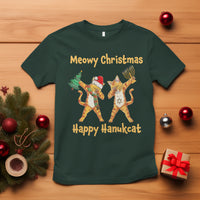 Happy Hanukcat Meowy Christmas Cat Lover Hanukkah T Shirt - Wonder Print Shop