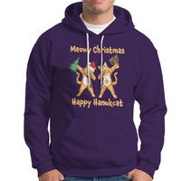 Happy Hanukcat Meowy Christmas Cat Lover Hanukkah Hoodie - Wonder Print Shop
