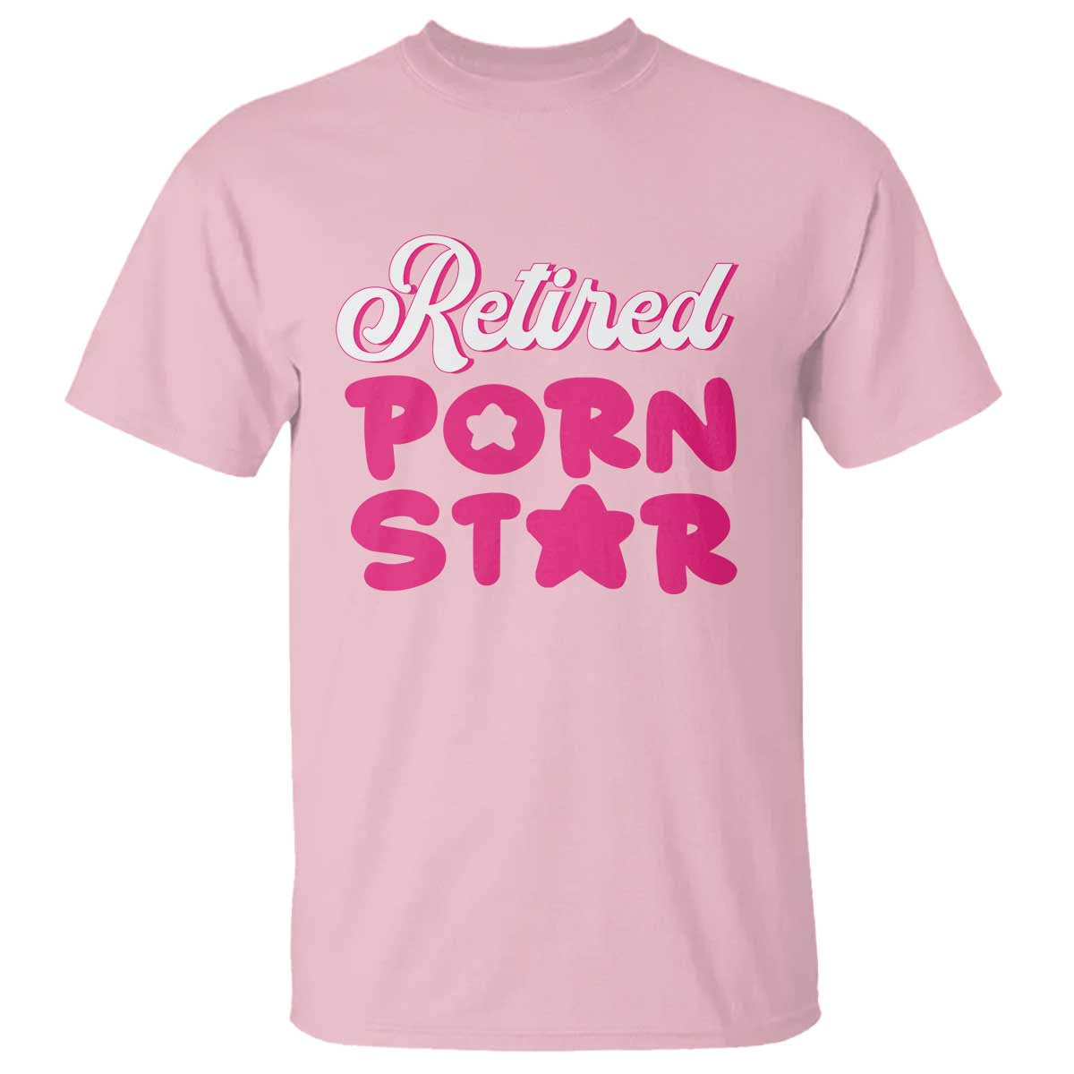 Funny Naughty Adult Humor Retirement T Shirt Retired P0rn Star
