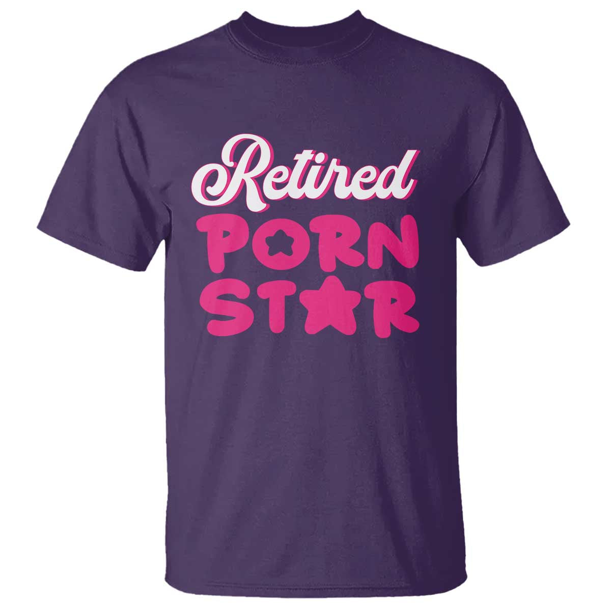 Funny Naughty Adult Humor Retirement T Shirt Retired P0rn Star