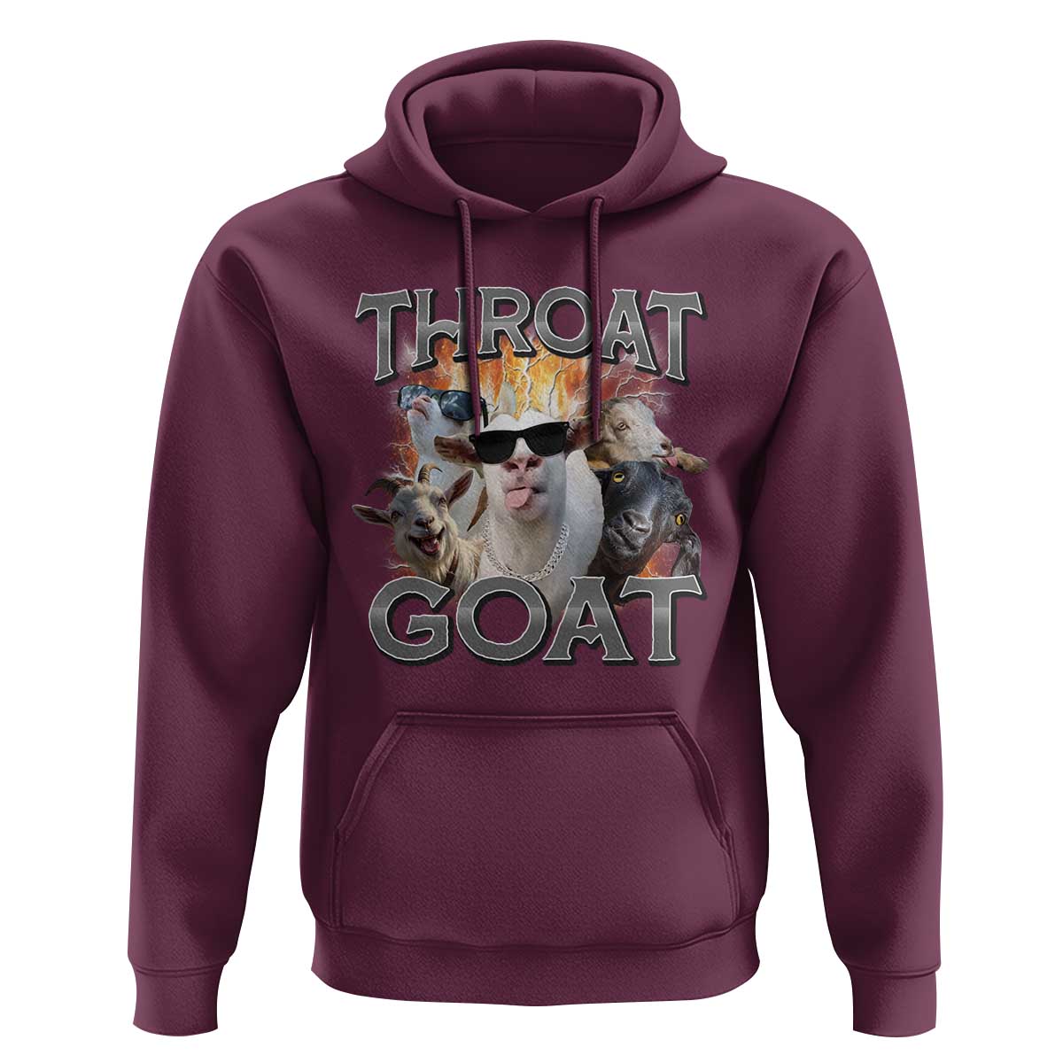 Throat Goat Funny Offensive Adult Humor Bootleg Hoodie