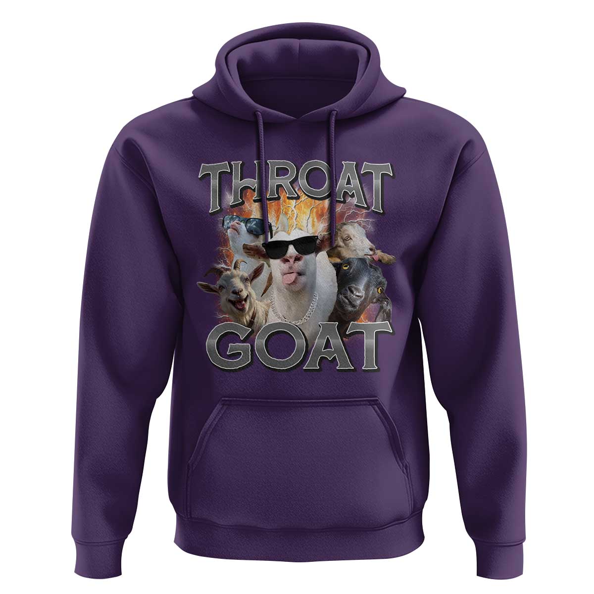Throat Goat Funny Offensive Adult Humor Bootleg Hoodie