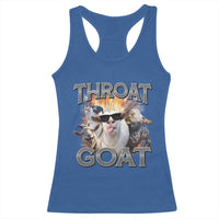 Throat Goat Funny Offensive Adult Humor Bootleg Racerback Tank Top