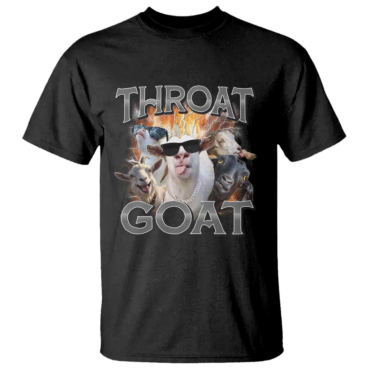 Throat Goat Funny Offensive Adult Humor Bootleg T Shirt