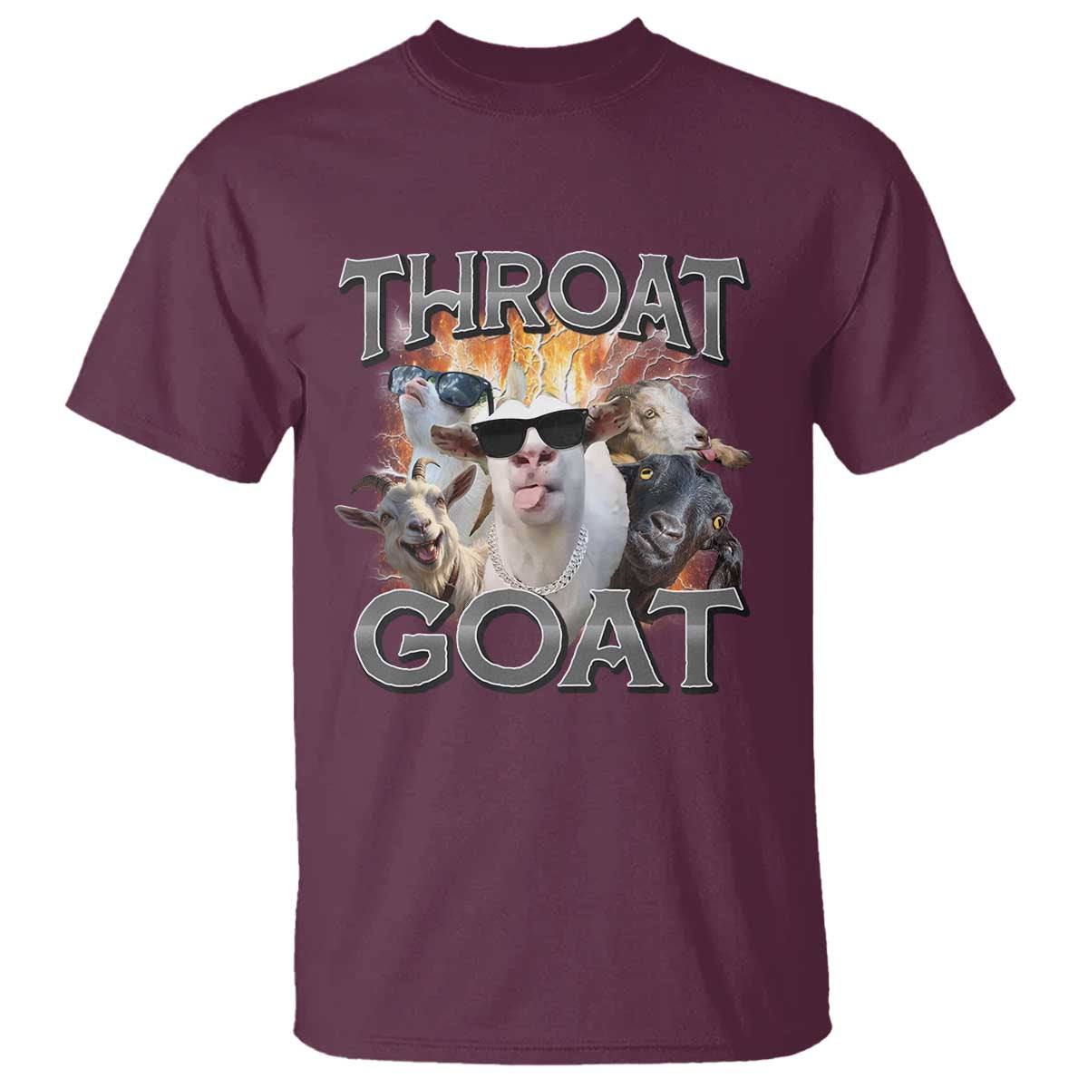 Throat Goat Funny Offensive Adult Humor Bootleg T Shirt
