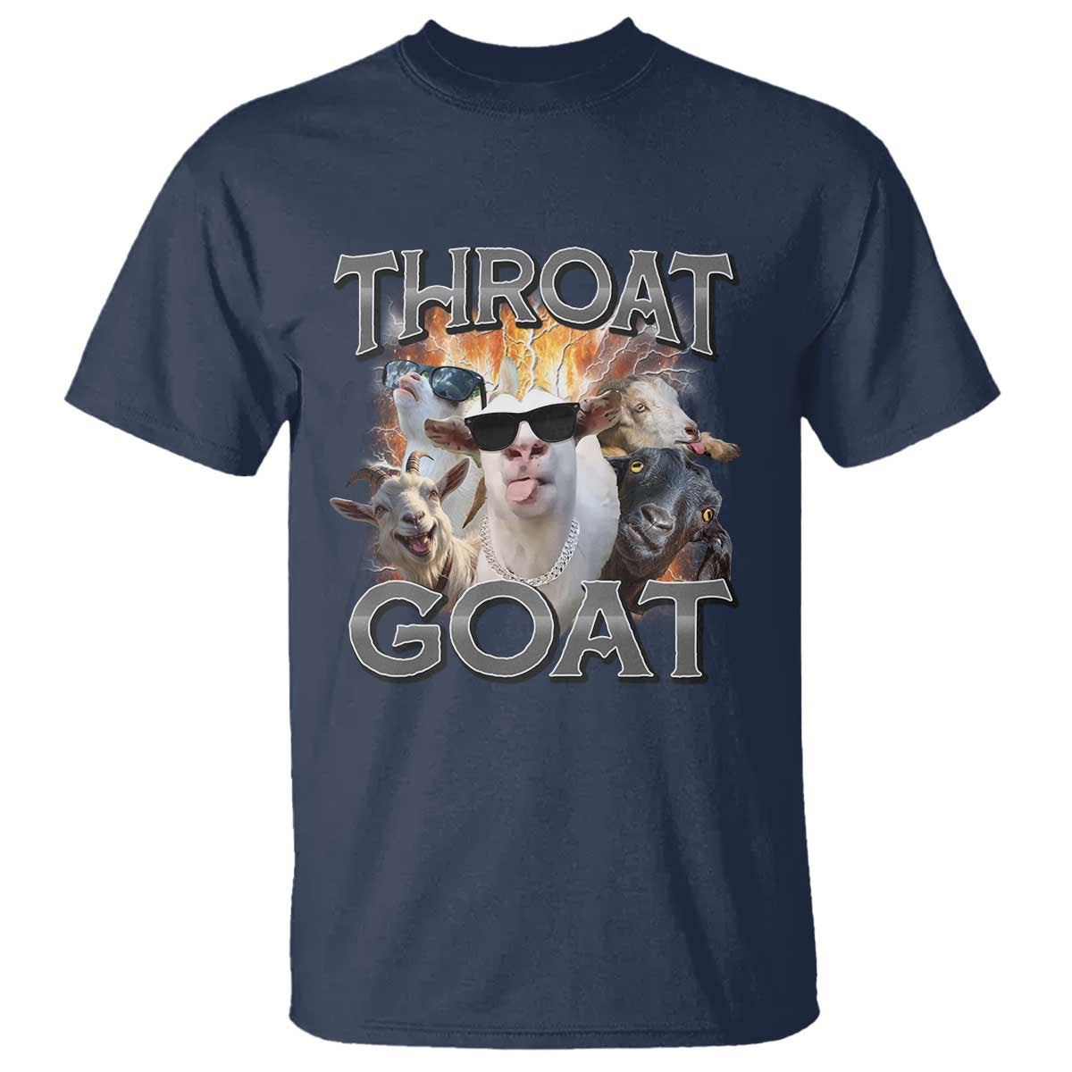 Throat Goat Funny Offensive Adult Humor Bootleg T Shirt