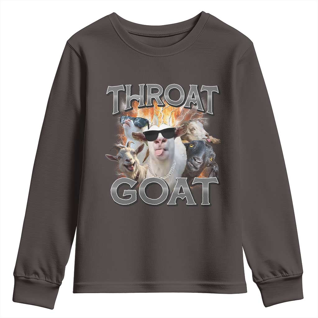 Throat Goat Funny Offensive Adult Humor Bootleg Youth Sweatshirt
