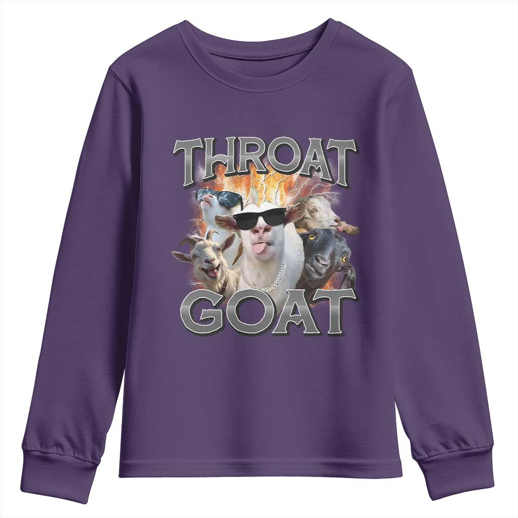 Throat Goat Funny Offensive Adult Humor Bootleg Youth Sweatshirt