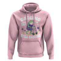 Funny Frog Meme Hoodie Sagging But Still Gagging Naughty Adult Humor