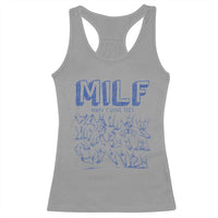 Funny MILF Man I Love Feet Racerback Tank Top