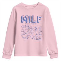 Funny MILF Man I Love Feet Youth Sweatshirt