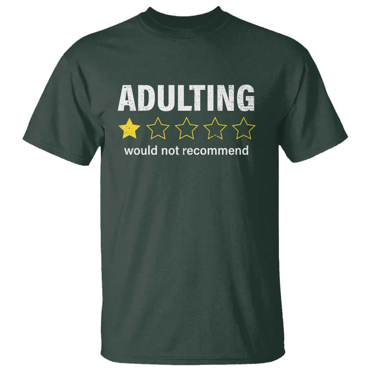 Funny Adulting Would Not Recommend T Shirt