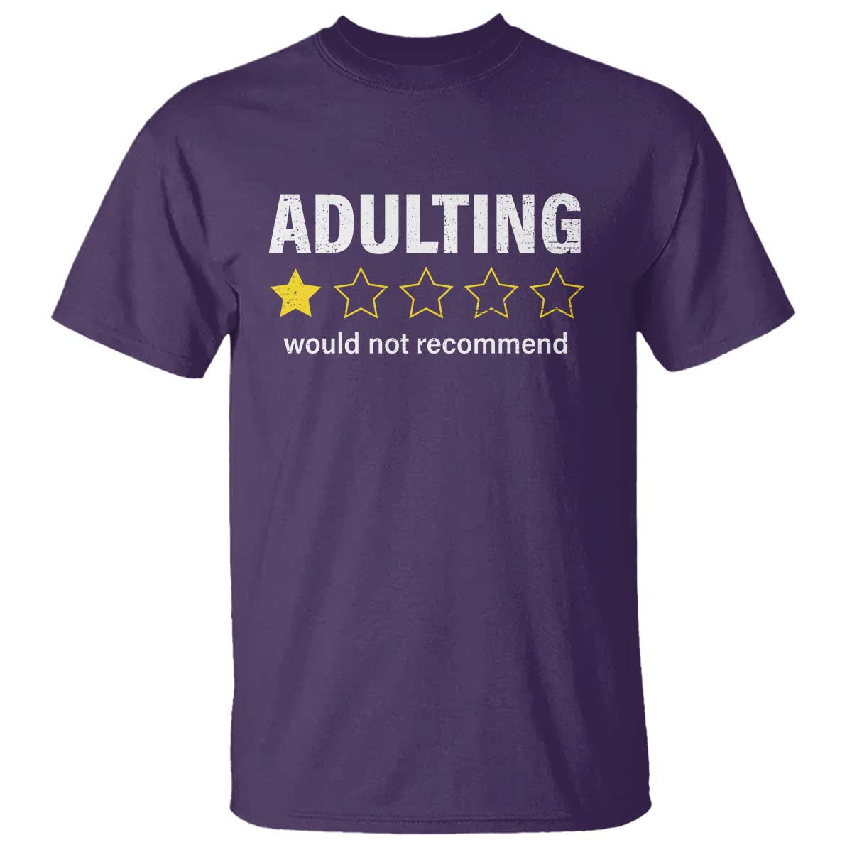 Funny Adulting Would Not Recommend T Shirt