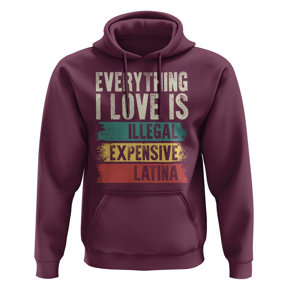 Everything I Love Is Illegal Expensive Or Latina Hoodie