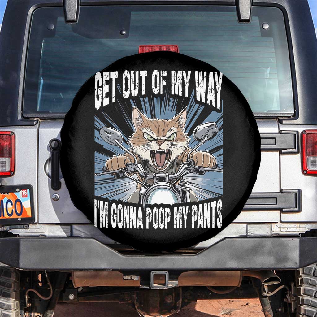 Funny Meme Spare Tire Cover Get Out of My Way Gonna Poop My Pants