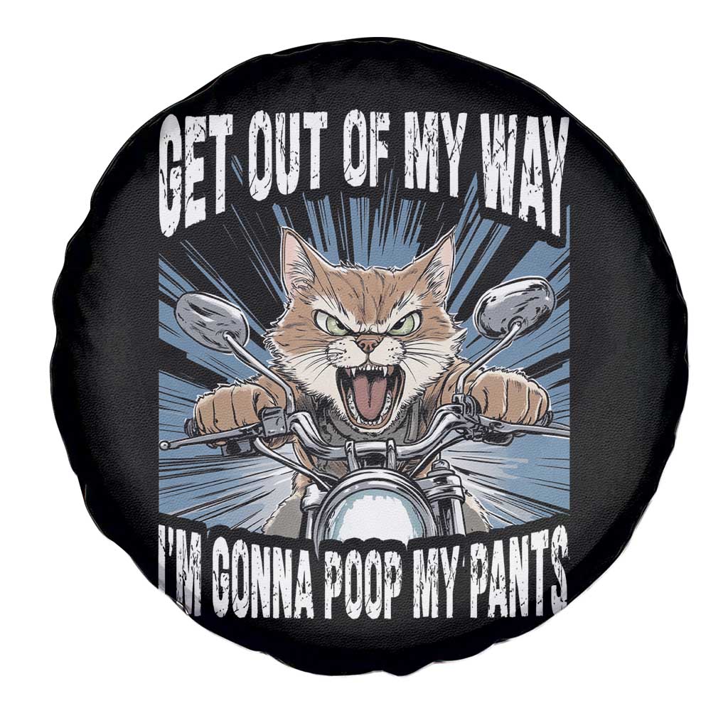Funny Meme Spare Tire Cover Get Out of My Way Gonna Poop My Pants