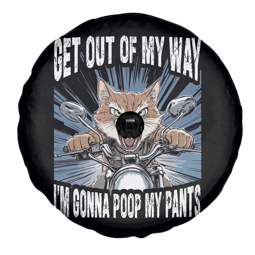 Funny Meme Spare Tire Cover Get Out of My Way Gonna Poop My Pants