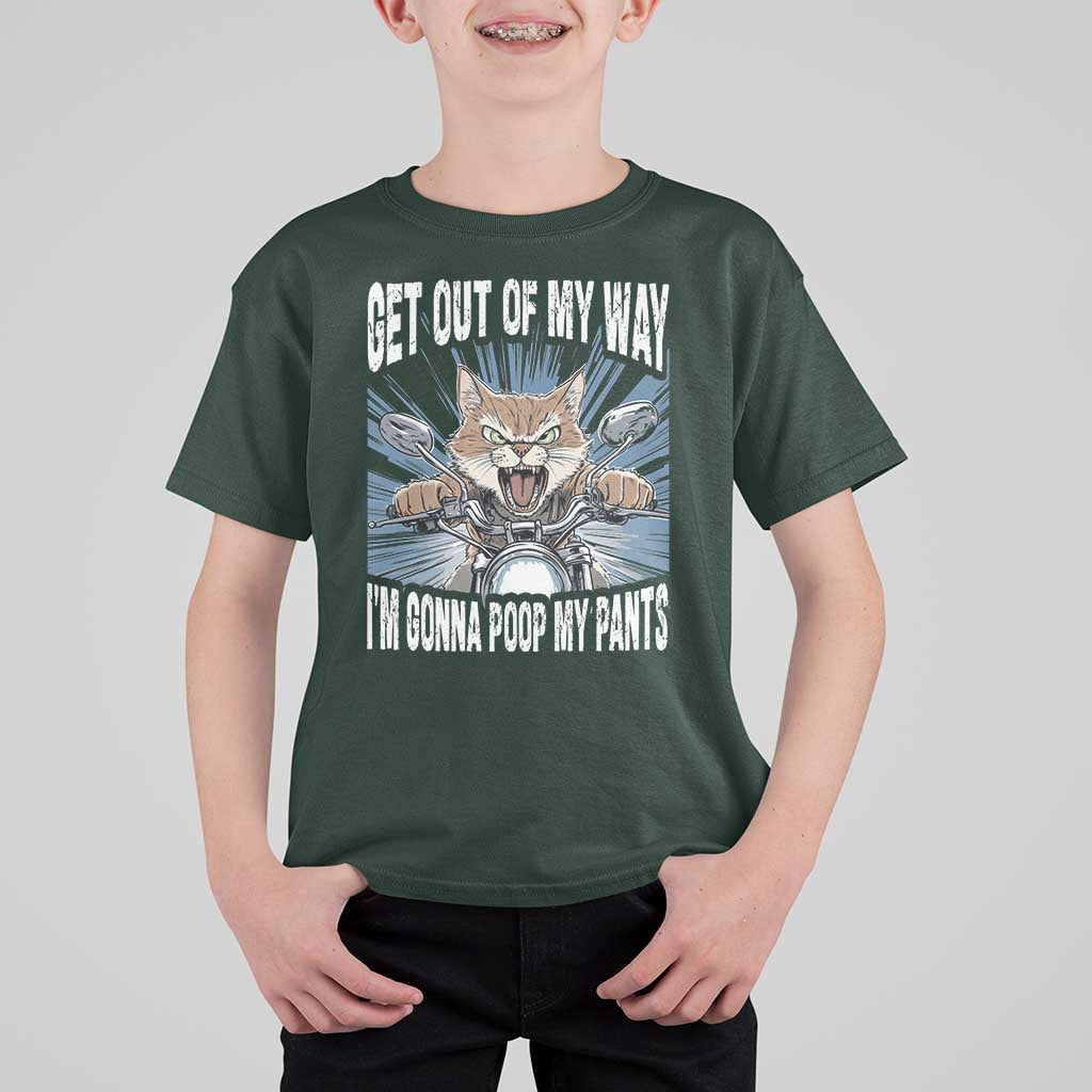 Funny Meme T Shirt For Kid Get Out of My Way Gonna Poop My Pants