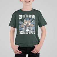 Funny Meme T Shirt For Kid Get Out of My Way Gonna Poop My Pants