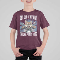 Funny Meme T Shirt For Kid Get Out of My Way Gonna Poop My Pants