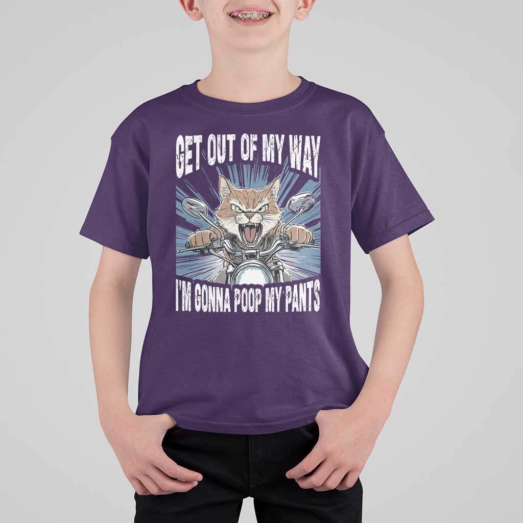 Funny Meme T Shirt For Kid Get Out of My Way Gonna Poop My Pants