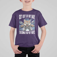Funny Meme T Shirt For Kid Get Out of My Way Gonna Poop My Pants