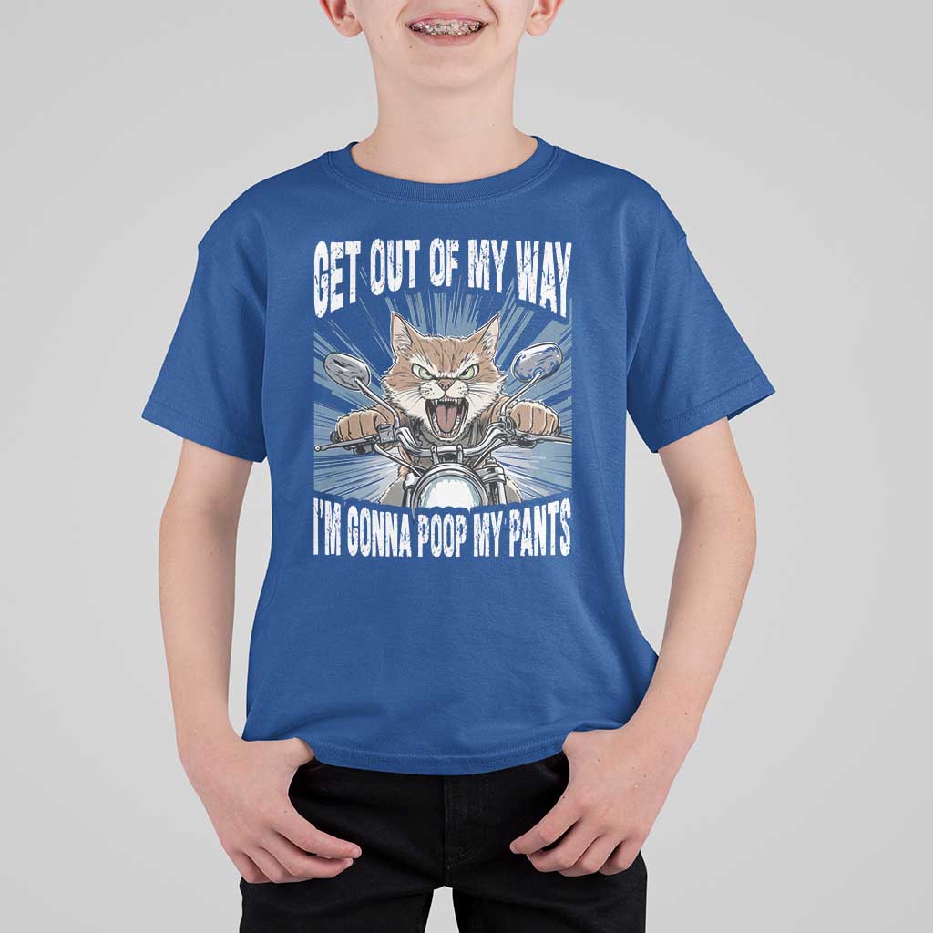 Funny Meme T Shirt For Kid Get Out of My Way Gonna Poop My Pants