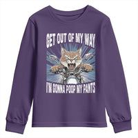 Funny Meme Youth Sweatshirt Get Out of My Way Gonna Poop My Pants