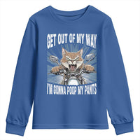 Funny Meme Youth Sweatshirt Get Out of My Way Gonna Poop My Pants