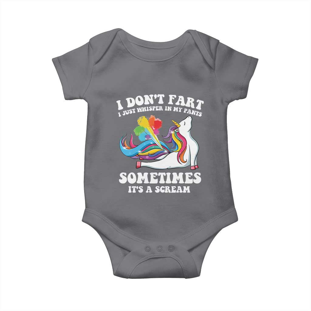 Funny I Don't Fart I Whisper In My Pants Baby Onesie