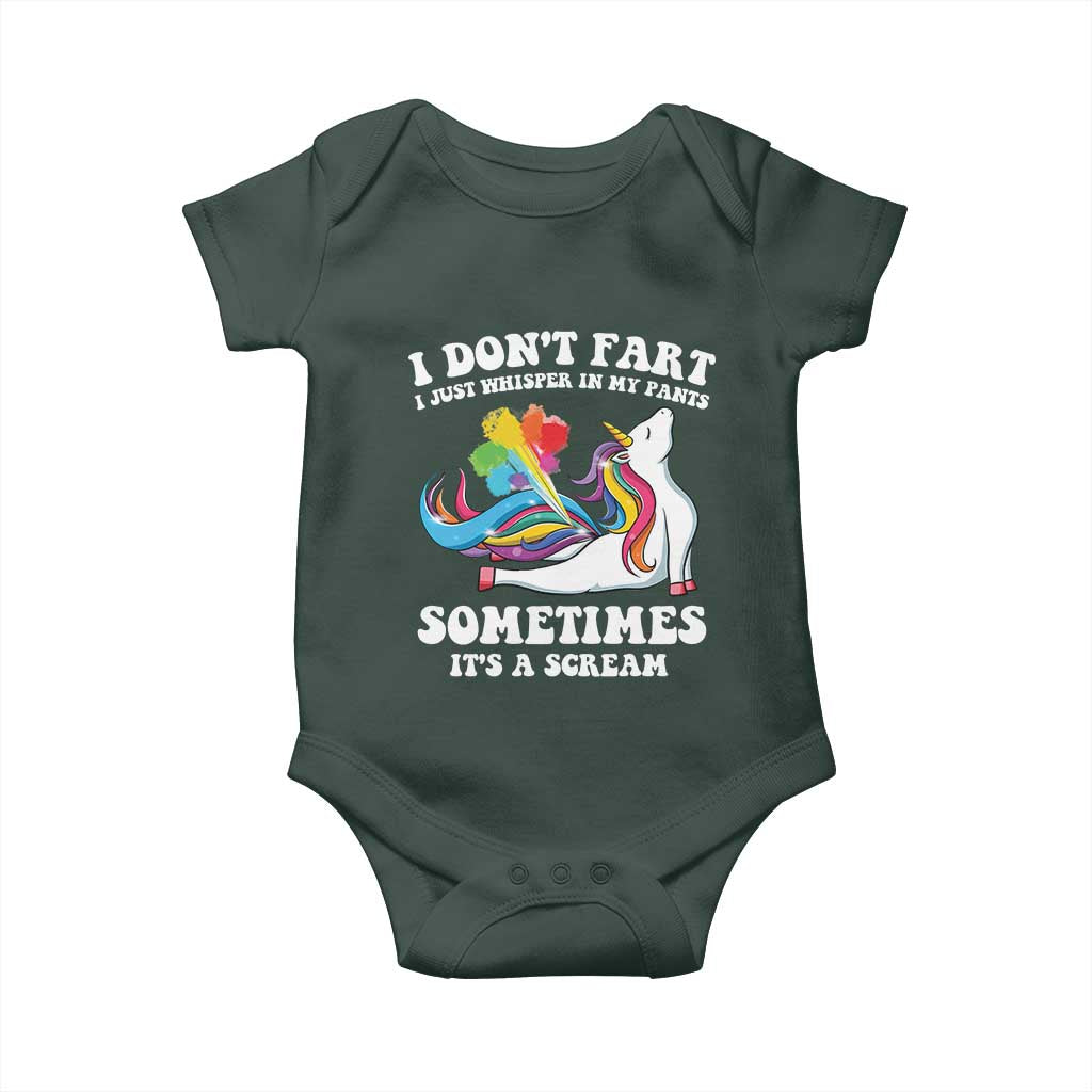 Funny I Don't Fart I Whisper In My Pants Baby Onesie