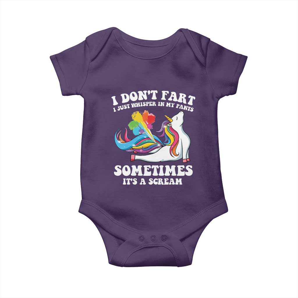Funny I Don't Fart I Whisper In My Pants Baby Onesie