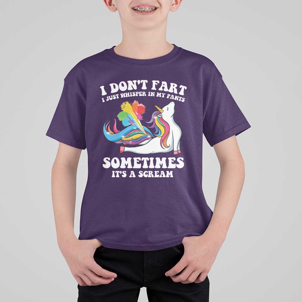 Funny I Don't Fart I Whisper In My Pants T Shirt For Kid