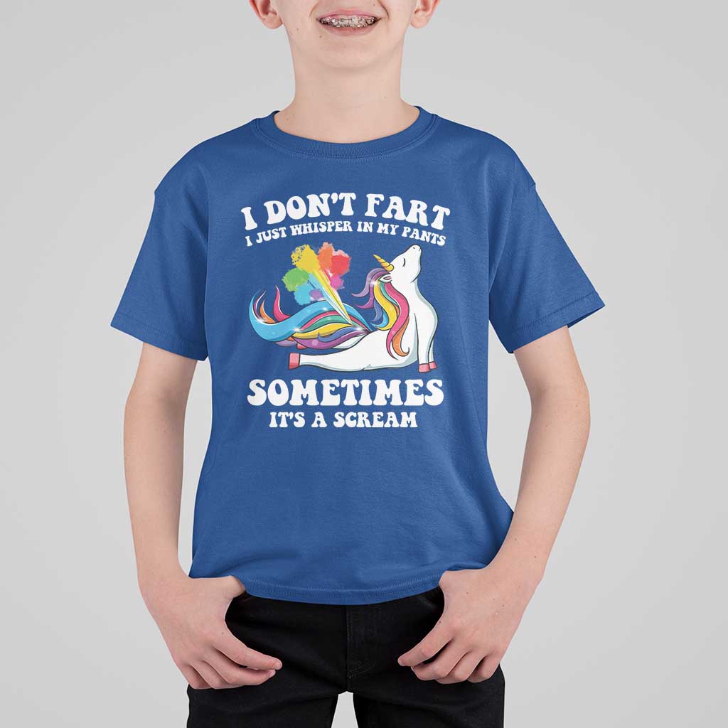 Funny I Don't Fart I Whisper In My Pants T Shirt For Kid