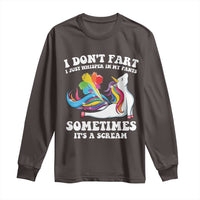 Funny I Don't Fart I Whisper In My Pants Long Sleeve Shirt