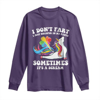 Funny I Don't Fart I Whisper In My Pants Long Sleeve Shirt