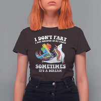 Funny I Don't Fart I Whisper In My Pants T Shirt For Women