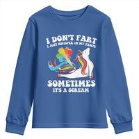 Funny I Don't Fart I Whisper In My Pants Youth Sweatshirt