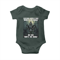 Funny Meme Wolf Alpha Baby Onesie Everyone Always Asks What's The Sigma But Not How's The Sigma