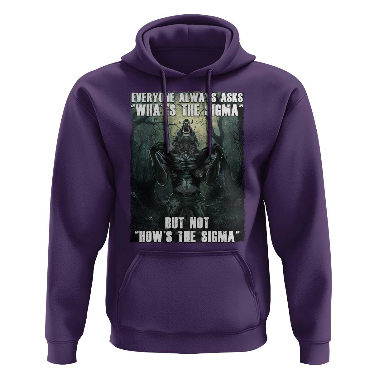 Funny Meme Wolf Alpha Hoodie Everyone Always Asks What's The Sigma But Not How's The Sigma
