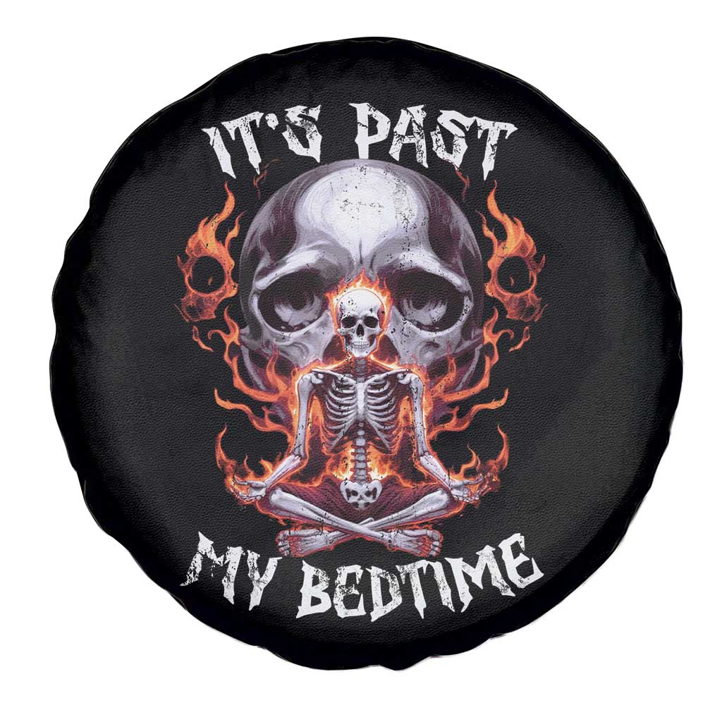Funny Skeleton Meme Spare Tire Cover It's Past My Bedtime