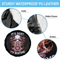 Funny Skeleton Meme Spare Tire Cover It's Past My Bedtime