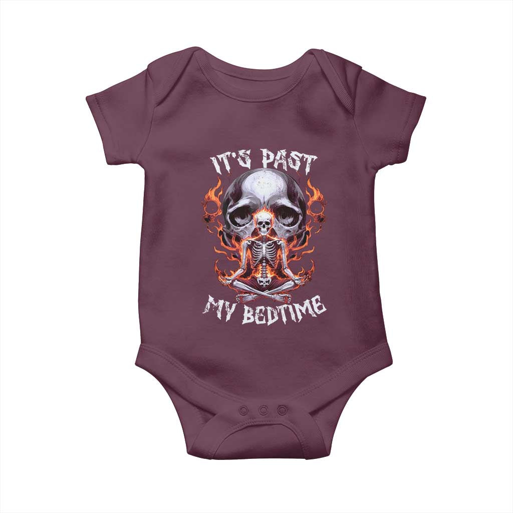 Funny Skeleton Meme Baby Onesie It's Past My Bedtime