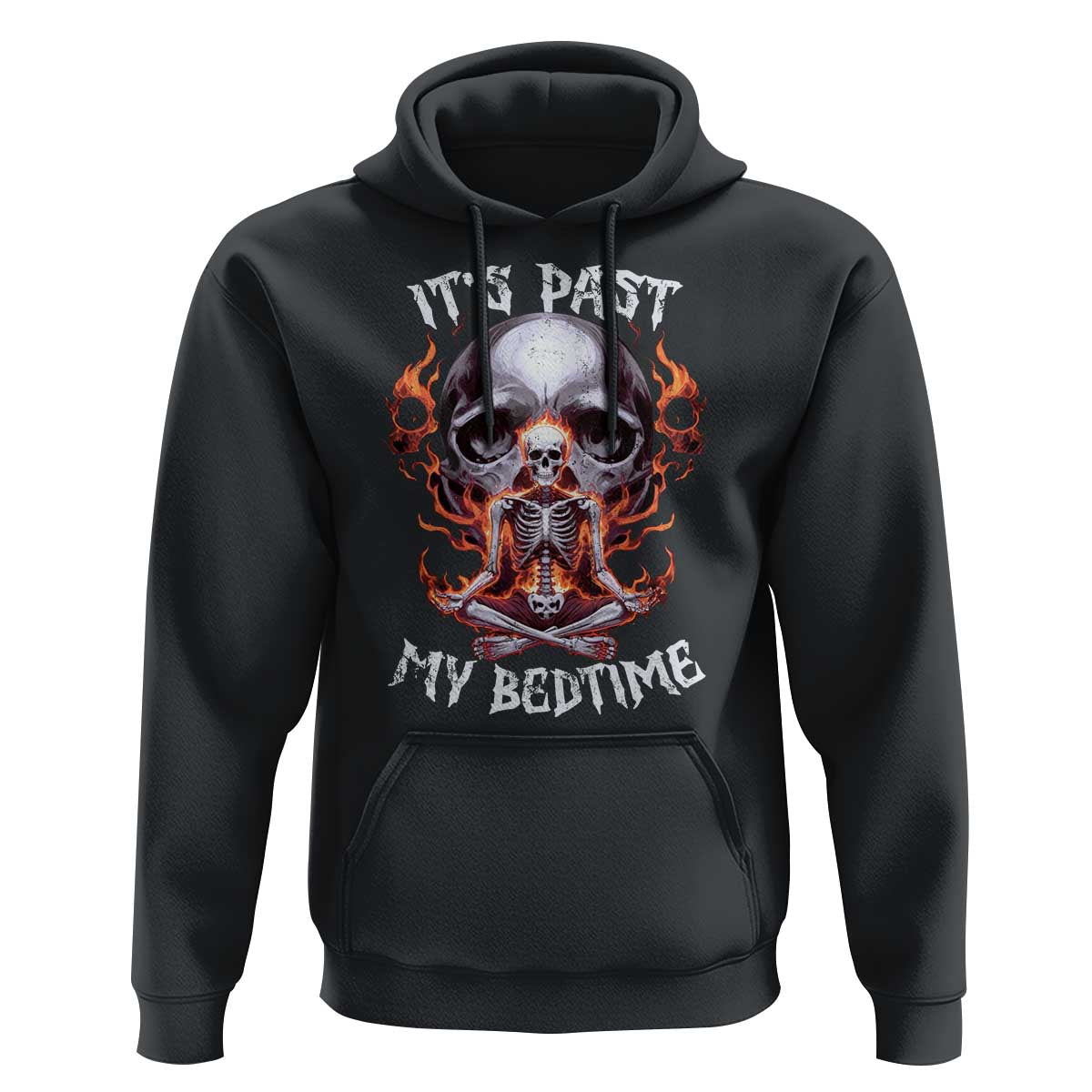 Funny Skeleton Meme Hoodie It's Past My Bedtime