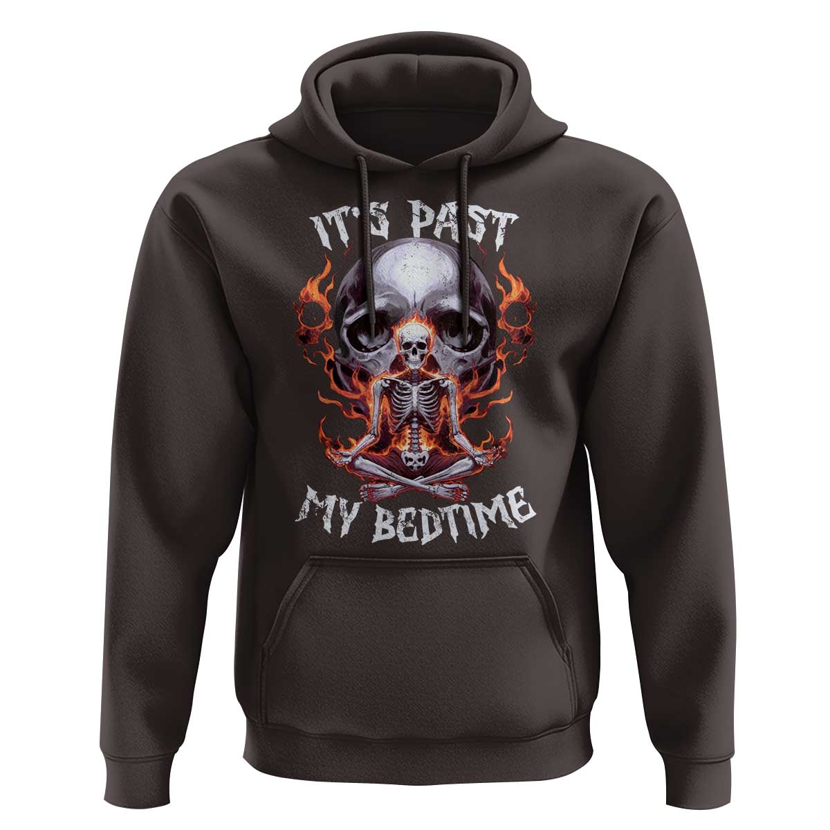 Funny Skeleton Meme Hoodie It's Past My Bedtime