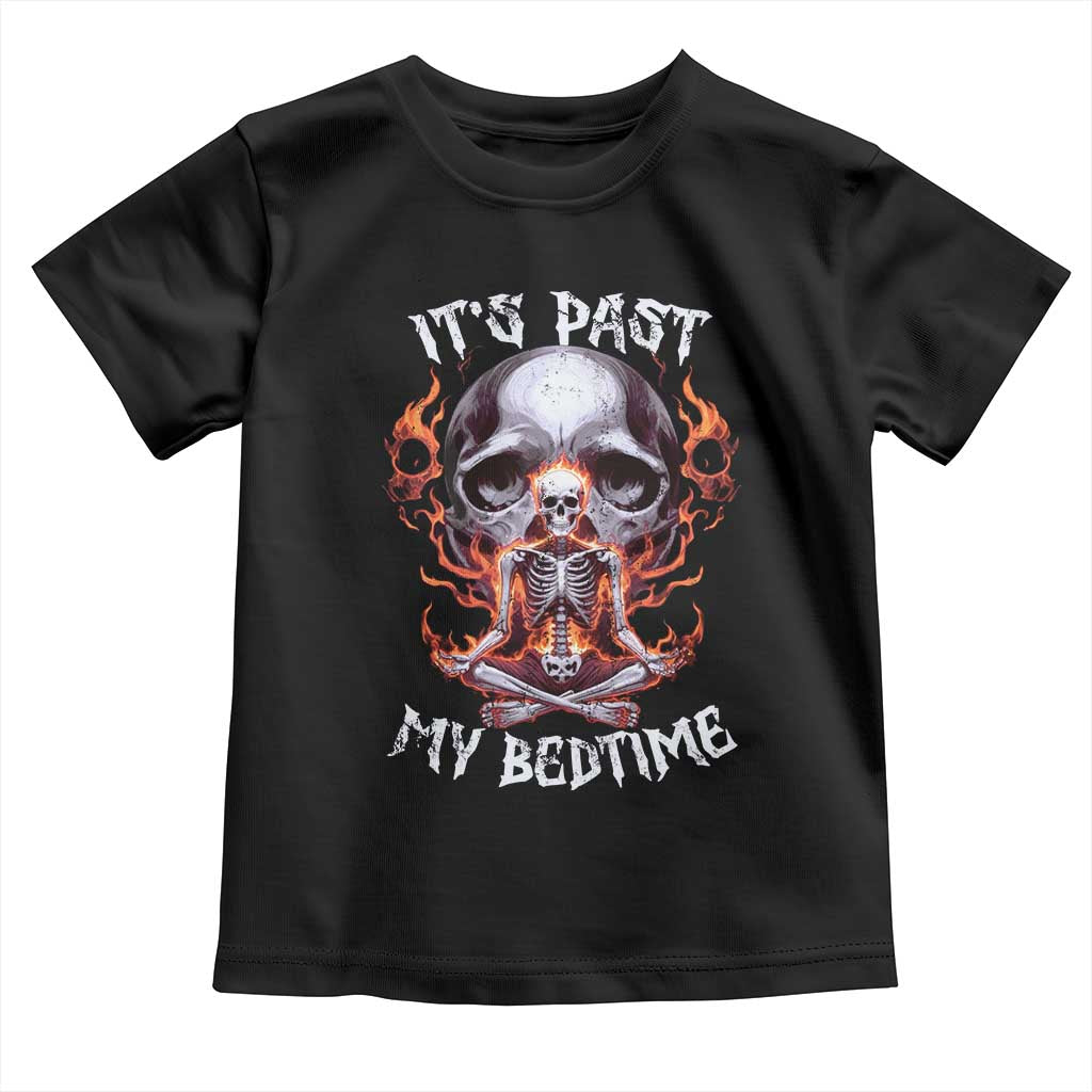 Funny Skeleton Meme Toddler T Shirt It's Past My Bedtime