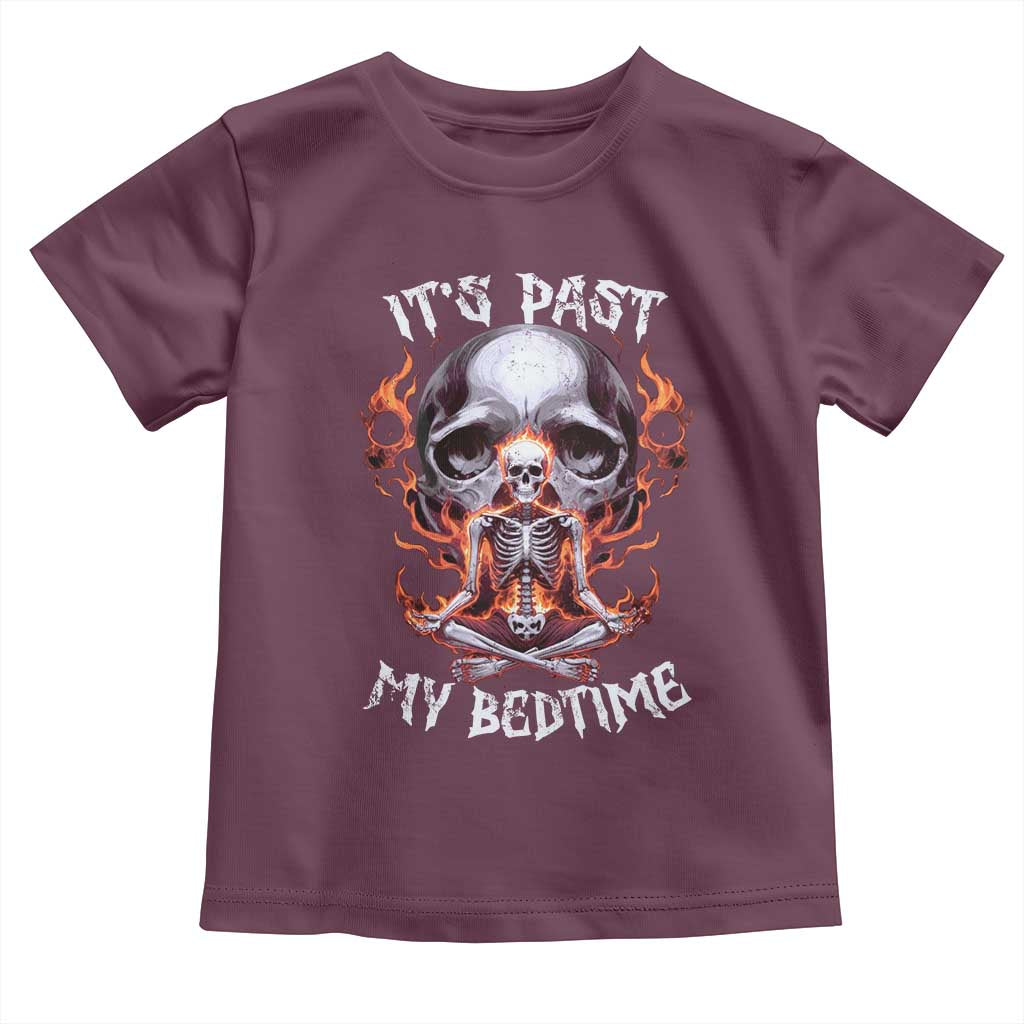 Funny Skeleton Meme Toddler T Shirt It's Past My Bedtime